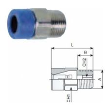 RACORD AUTOMAT TIP ADAPTOR PENTRU TUB FE 1/8'' - 8 MM 650/6