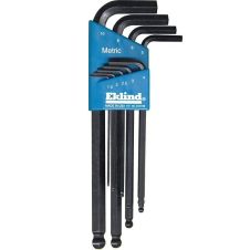 Set chei locas hexagonal SCL-M imbus 1.5-10mm scurte cap sferic 9 piese EKLIND