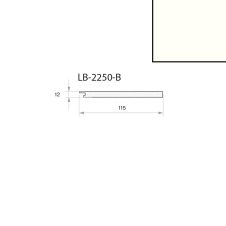 Profil inchidere riflaj MDF dreapta L-2800mm s-115mm g-12mm ST 734 alb AGT