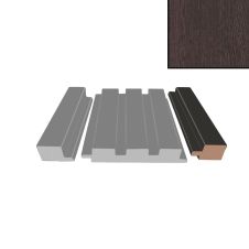 Profil inchidere riflaj MDF dreapta L-2800mm s-38mm g-18mm MATT 246 wenge AGT