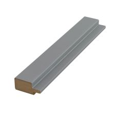 Profil inchidere riflaj MDF dreapta L-2800mm s-38mm g-18mm MATT 257 argintiu AGT