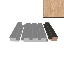 Profil inchidere riflaj MDF dreapta L-2800mm s-38mm g-18mm MATT 3039 stejar delfi AGT
