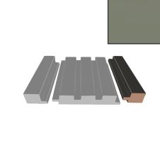 Profil inchidere riflaj MDF dreapta L-2800mm s-38mm g-18mm ST 728 gri piatra AGT