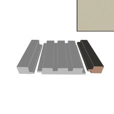 Profil inchidere riflaj MDF dreapta L-2800mm s-38mm g-18mm ST 729 gri AGT