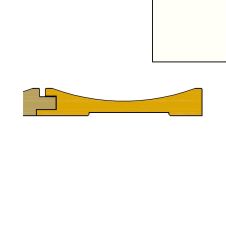 Profil inchidere riflaj MDF dreapta L-2800mm s-117mm g-18mm ST 734 alb AGT