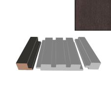 Profil inchidere riflaj MDF stanga L-2800mm s-35mm g-18mm MATT 246 wenge AGT