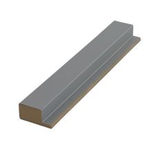 Profil inchidere riflaj MDF stanga L-2800mm s-35mm g-18mm MATT 257 argintiu AGT