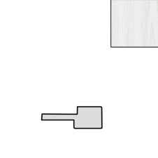 Profil inchidere riflaj MDF stanga L-2800mm s-26mm g-12mm MATT 3043 stejar alaska AGT