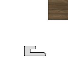 Profil inchidere riflaj MDF dreapta L-2800mm s-34mm g-12mm ST 737 lemn siena AGT