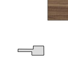 Profil inchidere riflaj MDF stanga L-2800mm s-26mm g-12mm MATT 239 nuc deschis AGT