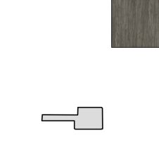 Profil inchidere riflaj MDF stanga L-2800mm s-26mm g-12mm MATT 3042 stejar akra AGT