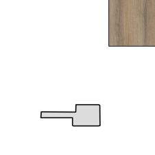 Profil inchidere riflaj MDF stanga L-2800mm s-26mm g-12mm MATT 375 stejar arizona AGT