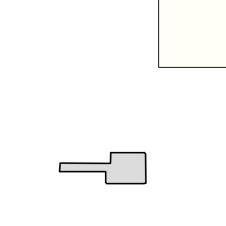 Profil inchidere riflaj MDF stanga L-2800mm s-26mm g-12mm ST 734 alb AGT