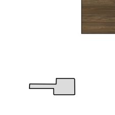 Profil inchidere riflaj MDF stanga L-2800mm s-26mm g-12mm ST 737 lemn siena AGT