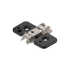 Placuta balama clip 37/32 in cruce cu excentric H-0mm negru-onix cu suruburi 173H7100 ONS BLUM