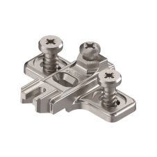Placuta balama modul 14/32 in cruce pentru lezena H-3mm nichelat cu eurosuruburi premontate 199.8130 BLUM