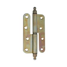 Balama semiingropata 210-08 pentru usa cu ornament H-146.5mm s-67mm dreapta zincat galben