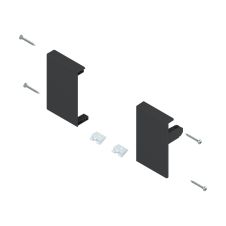 Antaro set suport de front inaltime M pentru sertar interior negru-terra ZIF.71M0 TS BLUM