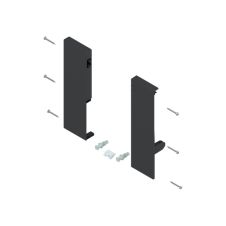 Antaro set suport de front inaltime D pentru extragere interioara cu traversa negru-terra ZIF.74D0 TS BLUM
