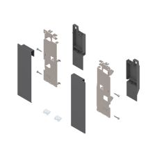 Legrabox set suport de front inaltime C pentru extragere interioara cu traversa gri-orion mat ZI7.3CS0 OG-M BLUM
