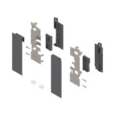 Legrabox set suport de front inaltime C pentru extragere interioara cu element de insertie gri-orion mat ZI7.2CS0 OG-M BLUM