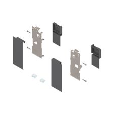 Legrabox set suport de front inaltime K pentru sertar interior gri-orion mat ZI7.0KS0 OG-M BLUM