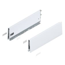 Merivobox set de laterale M-91mm NL-400mm alb-matase mat 470M4002S SW-M BLUM