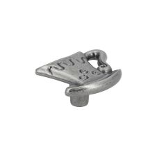 Buton metalic 1058 argint antic cescuta