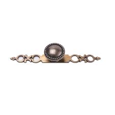 Buton metalic 1351 bronz antic cu sild