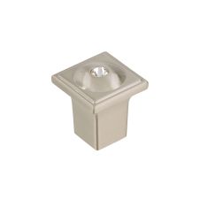 Buton metalic 2040 nichel satin cu cristal