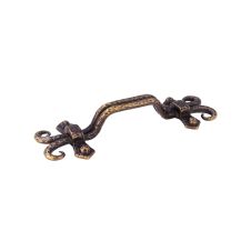 Maner metalic 1365 distanta 96mm bronz antic