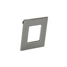 Maner metalic 2057 distanta 32mm crom lucios patrat perforat