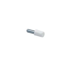 Suport polita metalic D-5mm L-24mm zincat alb plastic alb