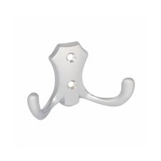 Cuier metalic mic 49436 doua carlige satinat