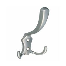 Cuier metalic mare 49437 doua carlige nichel satinat