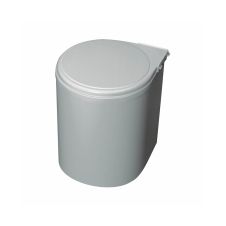 Cos gunoi plastic 13L gri metalizat