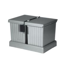 Cos gunoi plastic pentru corp s-400mm 2x16L gri