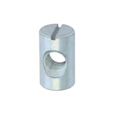 Bolt erixon cilindric crestat M6 D-10mm L-14mm zincat alb