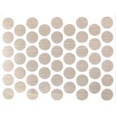 Capac mascare autoadeziv D-14mm mesteacan alb