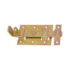 Zavor aplicat 111-14 cu tija dreapta pentru usi L-95.5mm zincat galben