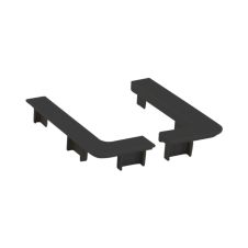 Capac plastic 7320 pentru profil gola "j" dreapta negru ENERGO