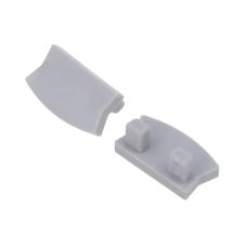 Terminatie profil mini led aplicat plastic gri GTV