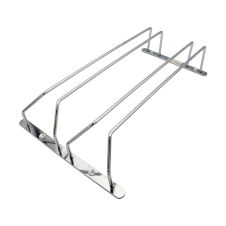 Suport suspendat pentru pahare cu picior 2 randuri s-210mm L-340mm H-65mm cromat ENERGO