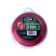 Rezerva trimmer NYL-TEH nylon D-2.7mm L-72m rosie profil-rotund ENERGO