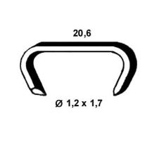 CAPSE GALVANIZATE PENTRU HR-18 ALSAFIX (3.000 BUC./PACHET)