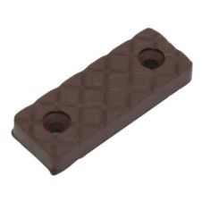 Alunecator plastic s-19mm L-53mm H-5mm maro