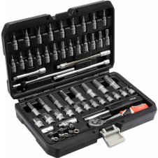 Trusa chei tubulare SCL-M mixta 4-13mm patrat 1/4" 56 piese YATO