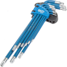 Set chei locas torx SCL-M TX10-TX50 lungi cu gaura 9 piese BGS ZE