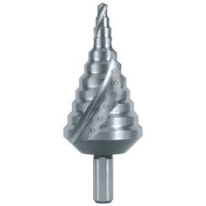 Burghiu in trepte BMT conic diametru 5.3-38.5mm L-96mm 2 muchii HSS prindere tesita RUKO