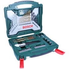 Set accesorii X-LINE 50 piese gaurire si insurubare prindere-coada cilindrica/hexagonala-1/4" BOSCH